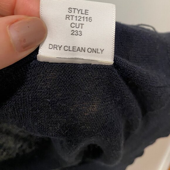 Brochu Walker | Navy & Cream Linen-Cotton Cardigan โ Size S - Picture 10 of 13